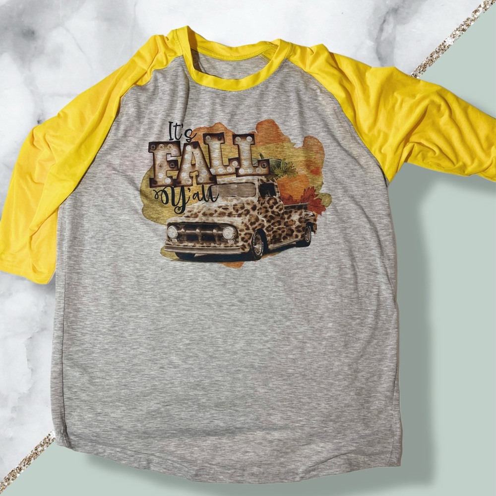 Baseball style Tee - It’s Fall Y’all